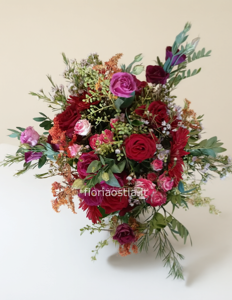 Bouquet misto rosso