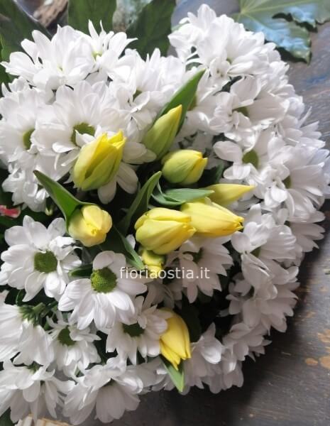 Bouquet di Margherite e tulipani