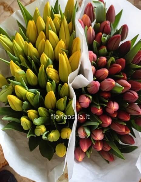 Bouquet di tulipani misti