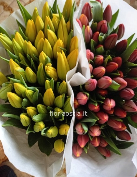 Bouquet di tulipani misti