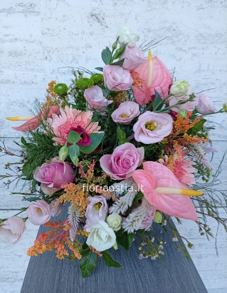 Bouquet tonalità rosa